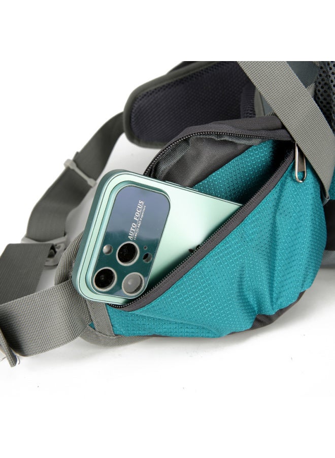 Multi-functional Hiking Camping Sports Mountaineering Bag Large Capacity Travel Picnic Storage Backpack-Color:Dark Green-Capacity:56-75L - Image 5